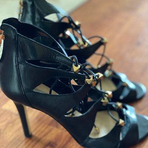 Strappy Zip Up Sandal